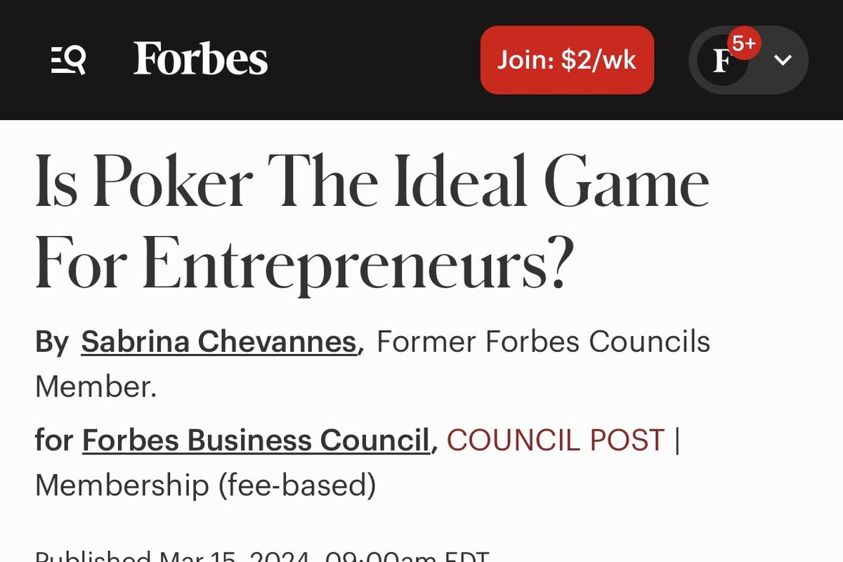 IS POKER THE IDEAL GAME FOR ENTREPRENEURS?